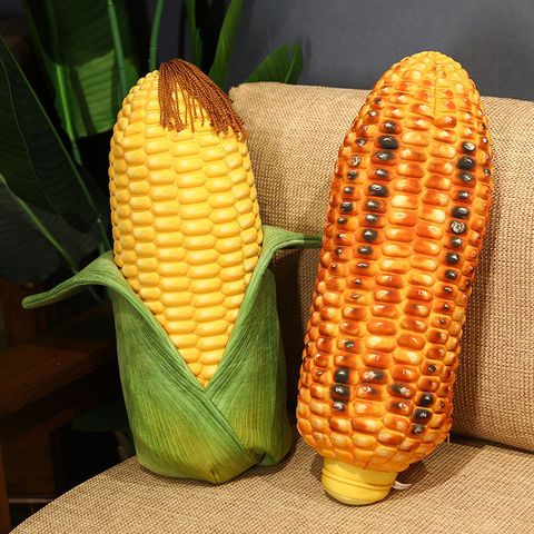 Corn plush pillow in leaf corn and roasted corn design