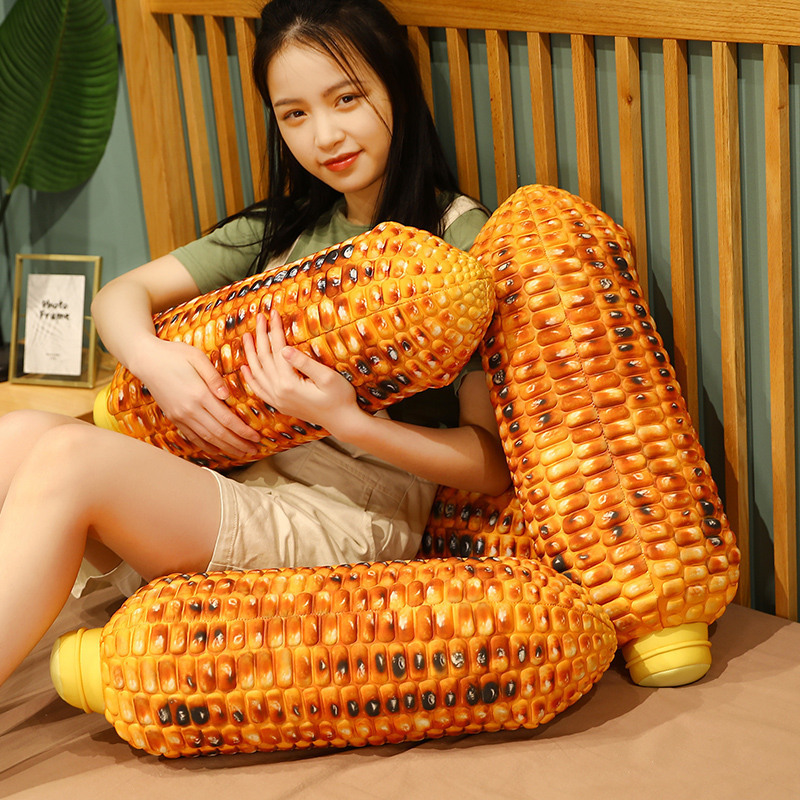 Roasted corn plush pillow used for sleeping and relaxing