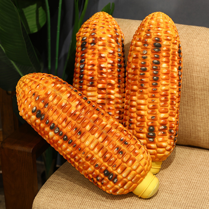 Roasted corn plush pillow for sofa lounging