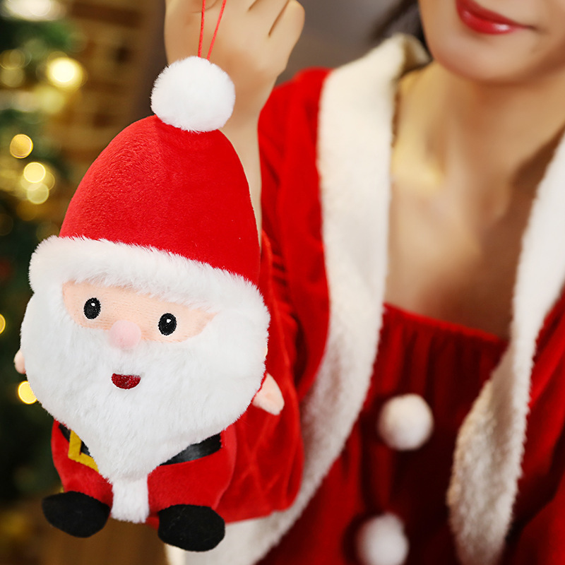Santa Claus Christmas plush toy with soft plush fabric and cute design