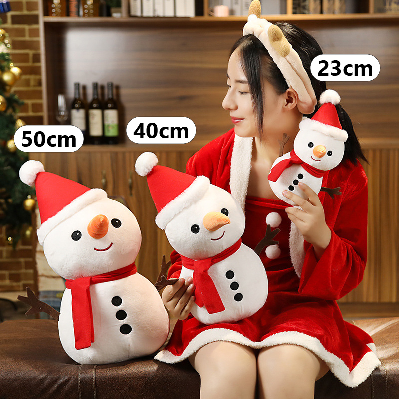 Christmas plush toy size comparison 23cm 40cm 50cm