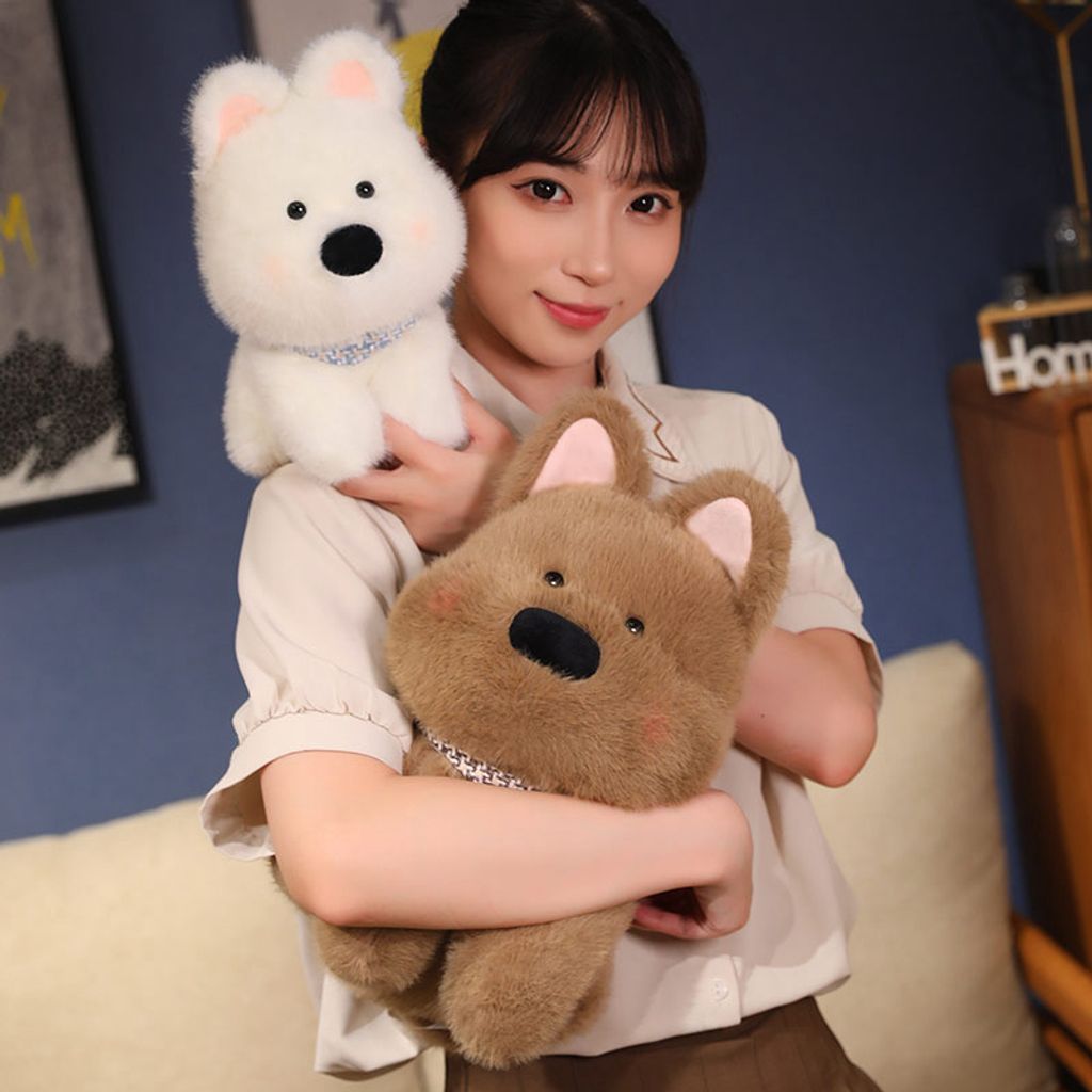 Westie dog plush toys for hugging and comfort