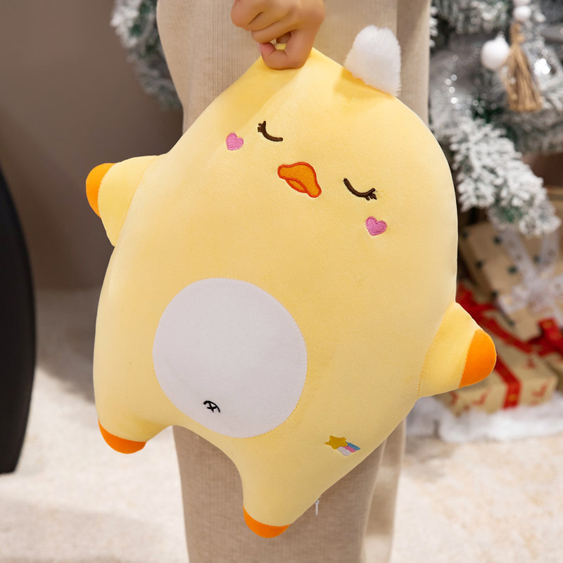 Sweet dreams animal plush pillow held for comfort and lounging