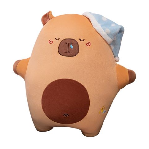 Sweet dreams animal plush pillow on white background