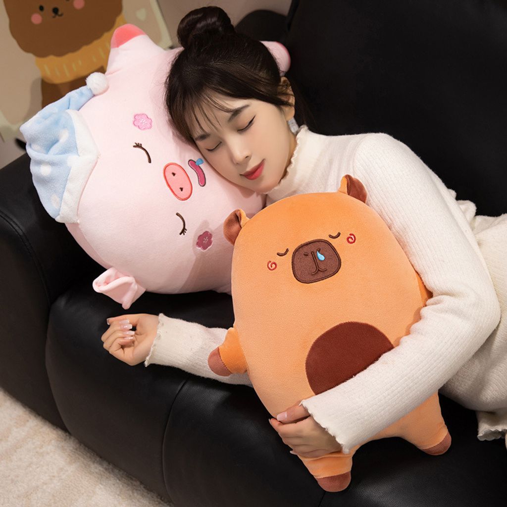 Sweet dreams animal plush pillow for hugging and lounging in a cozy setting