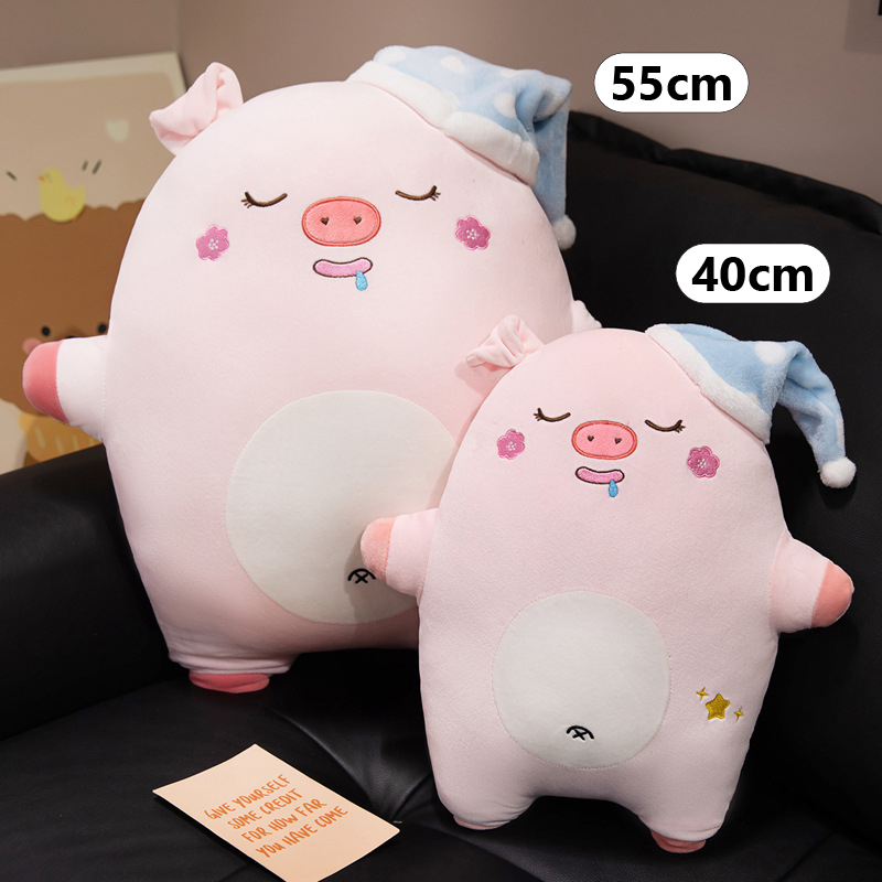 Sweet dreams animal plush pillow size comparison 40cm and 55cm