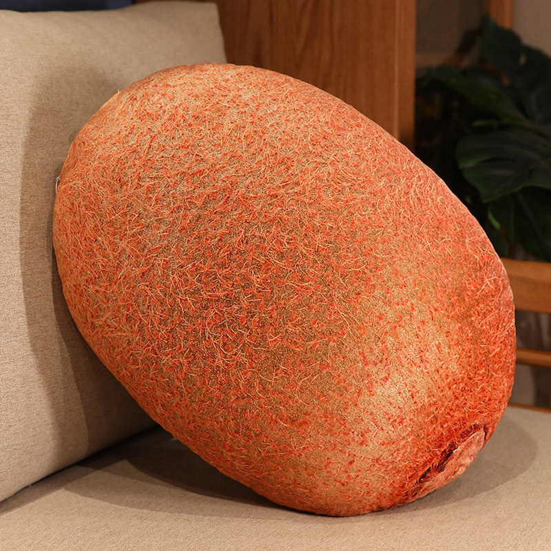 Kiwi realistic fruit plush pillow