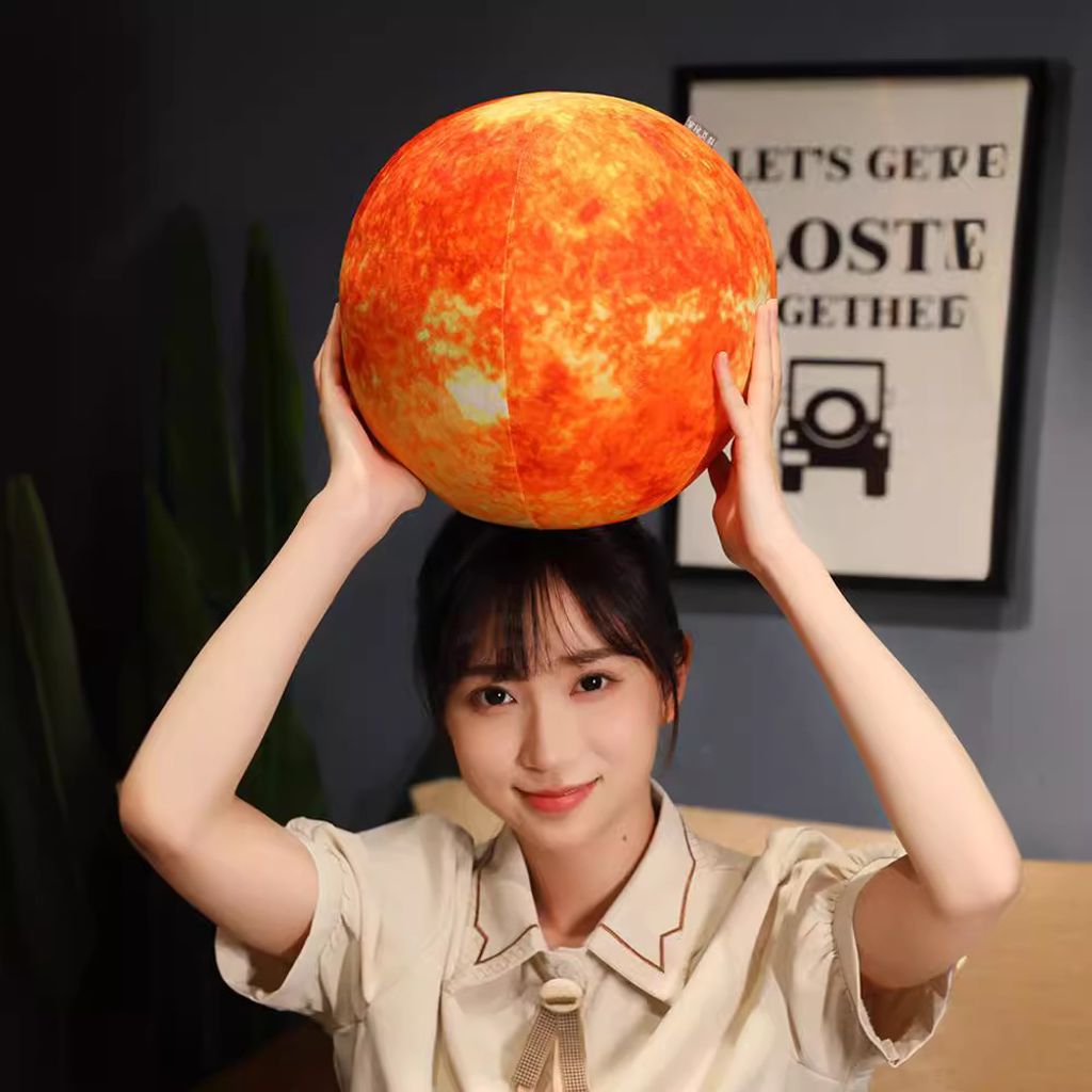 Sun planet plush pillow for home decor
