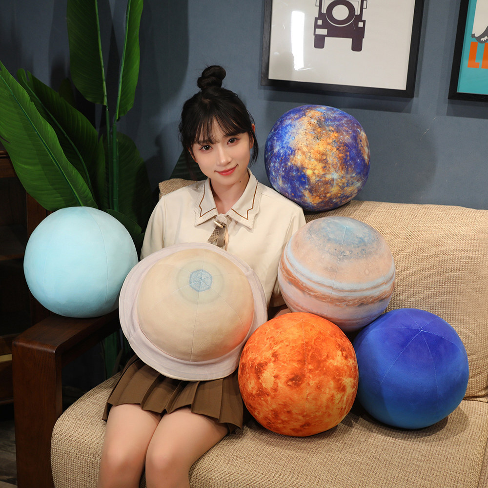 Planet plush pillows for sofa and home decor