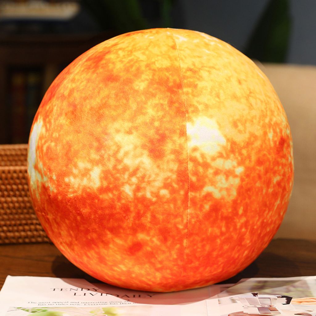 Sun planet plush pillow
