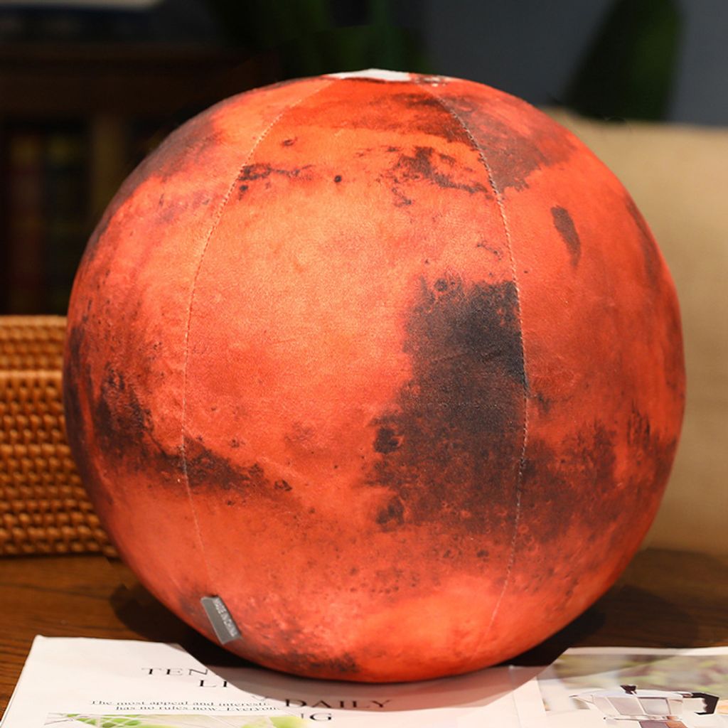 Mars planet plush pillow