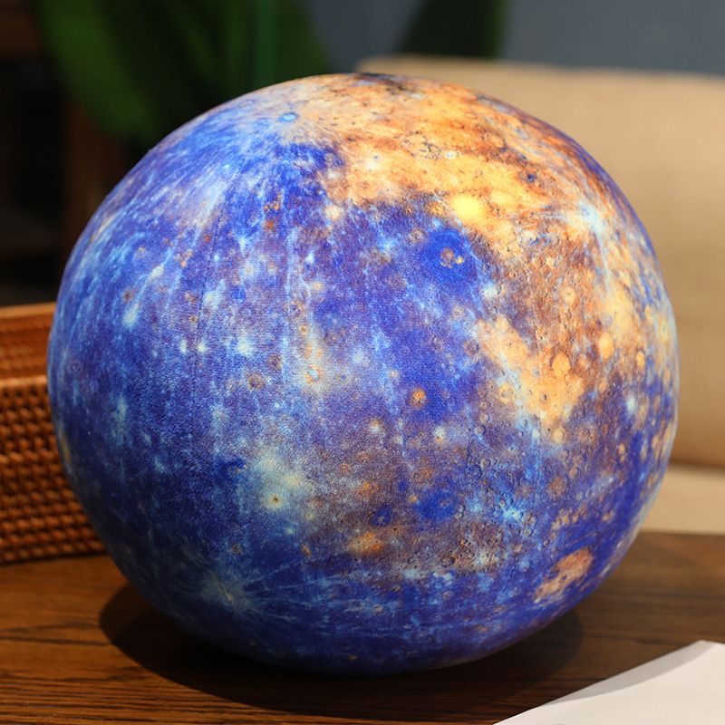 Mercury planet plush pillow