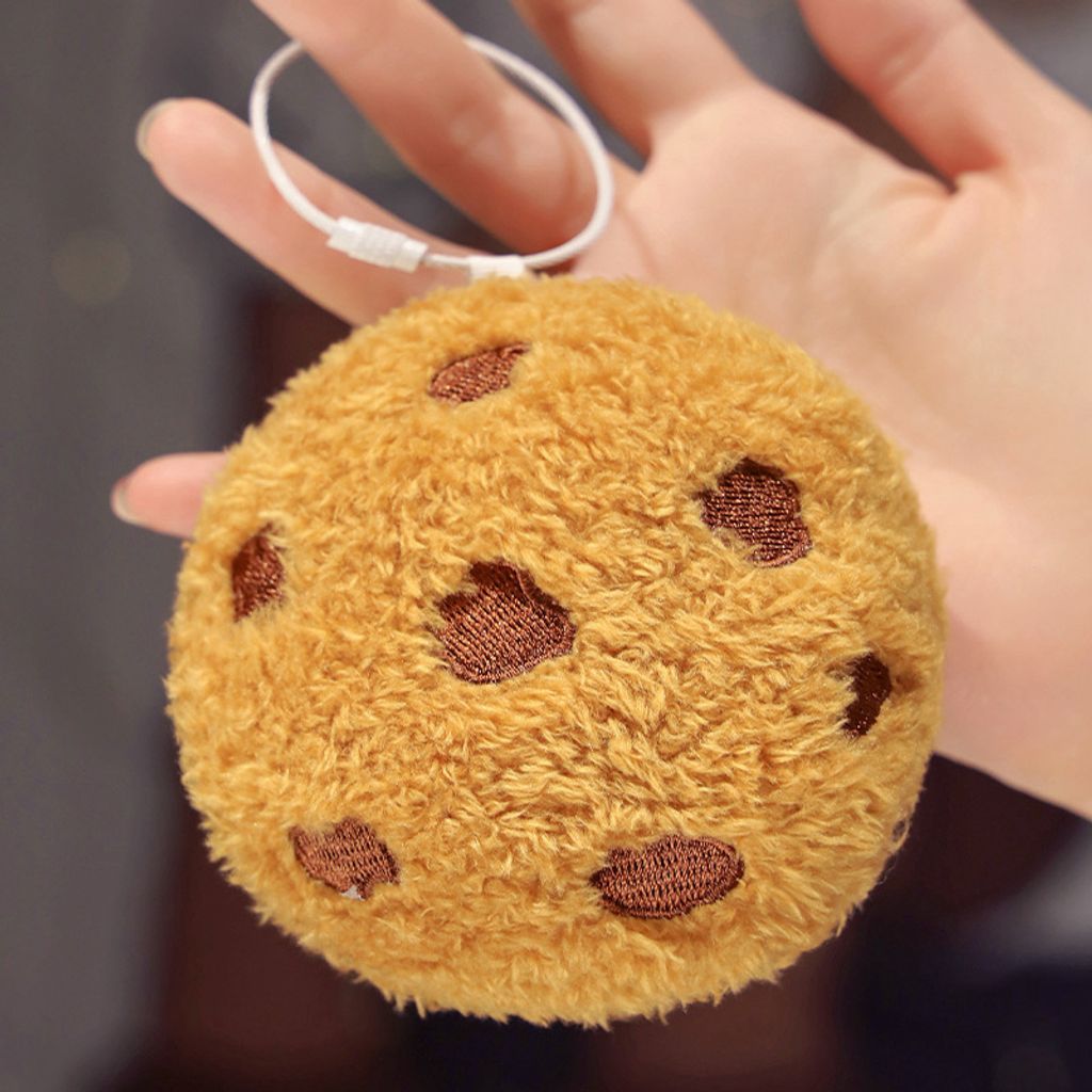 Cookie plush keychain for bags and keys