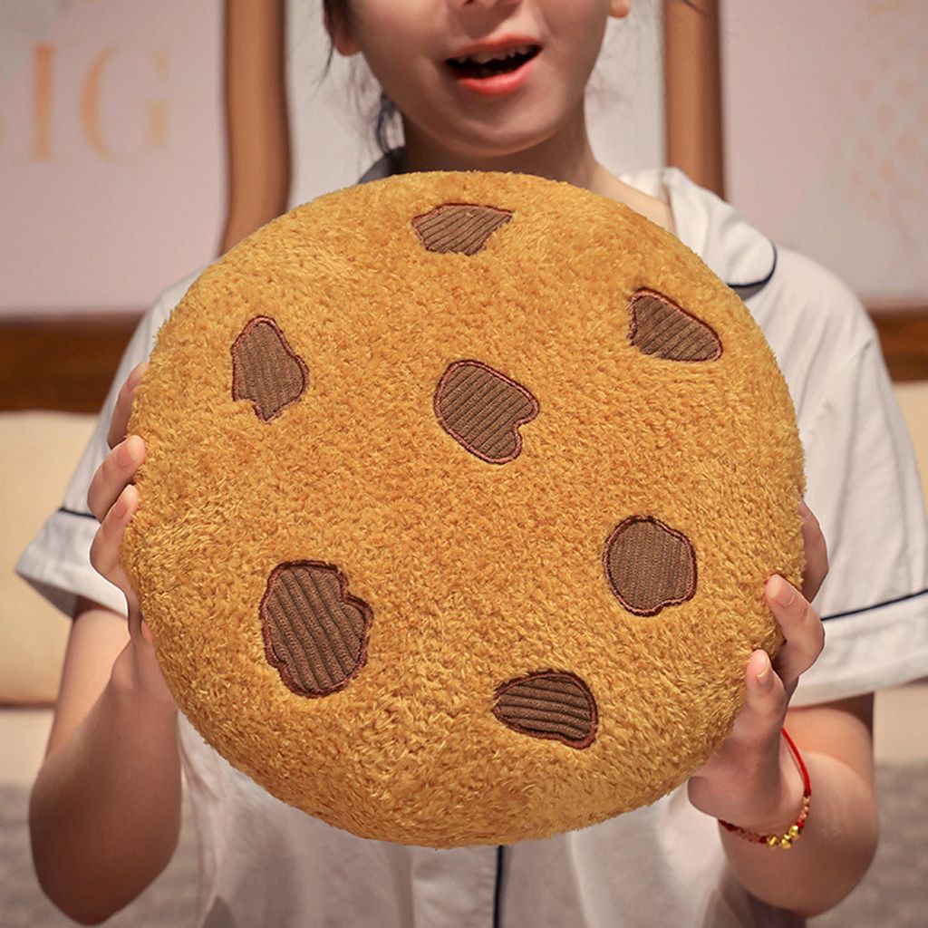 Cookie plush pillow for relaxing and comfort