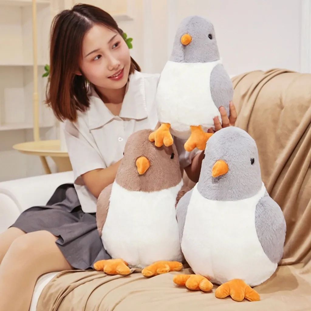 Cute pigeon plush toys for sofa decoration and relaxation