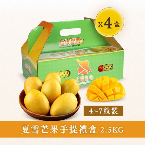 夏雪芒果手提禮盒四盒