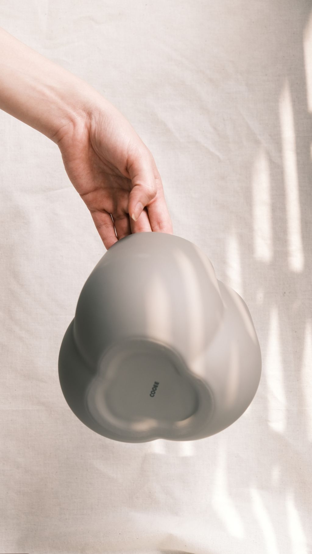 三葉草泥色花盆（H:12cm）