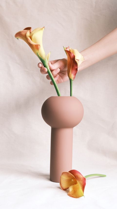 乾燥玫瑰柱狀花瓶