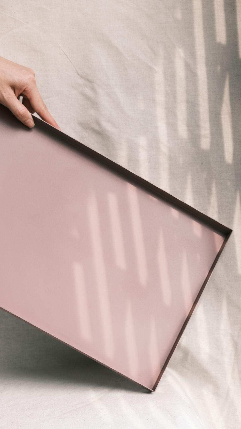 方型托盤（乾燥玫瑰）