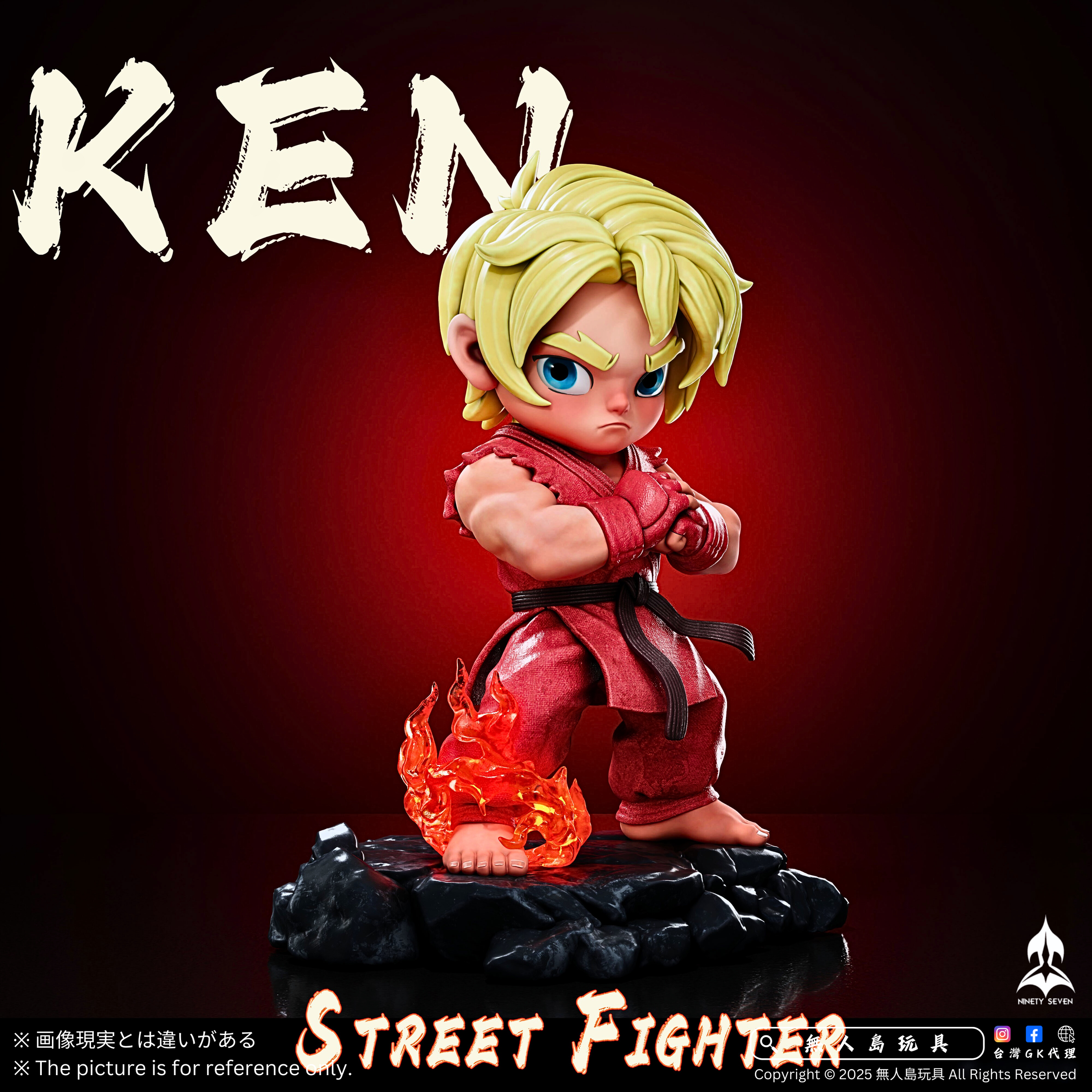 街頭霸王GK 蒐藏雕像隆Ryu&肯Ken Q版雕像[NINETY SEVEN STUDIO 街頭霸王GK 蒐藏雕像隆Ryu&肯Ken Q版雕像[NINETY SEVEN STUDIO