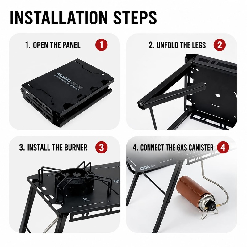 09 Alocs Magic Box  IGT Camping Stove
