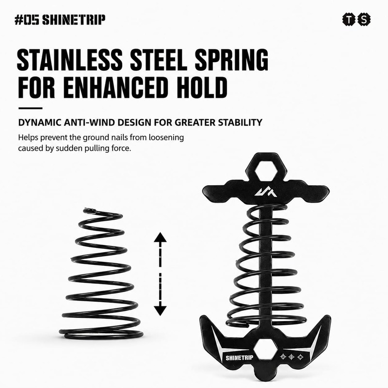 03 Shinetrip Fishbone Spring Ground Nail