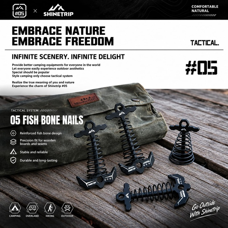 09 Shinetrip Fishbone Spring Ground Nail