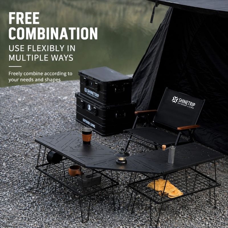 03 Shinetrip Foldable Steel Mesh Multipurpose Table
