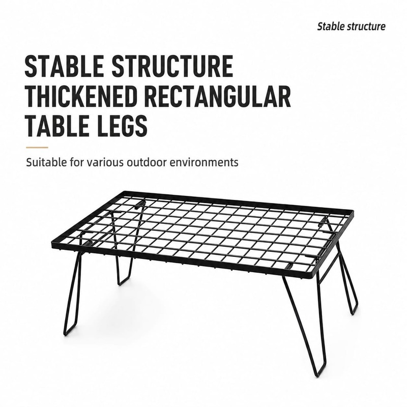 07Shinetrip Foldable Steel Mesh Multipurpose Table