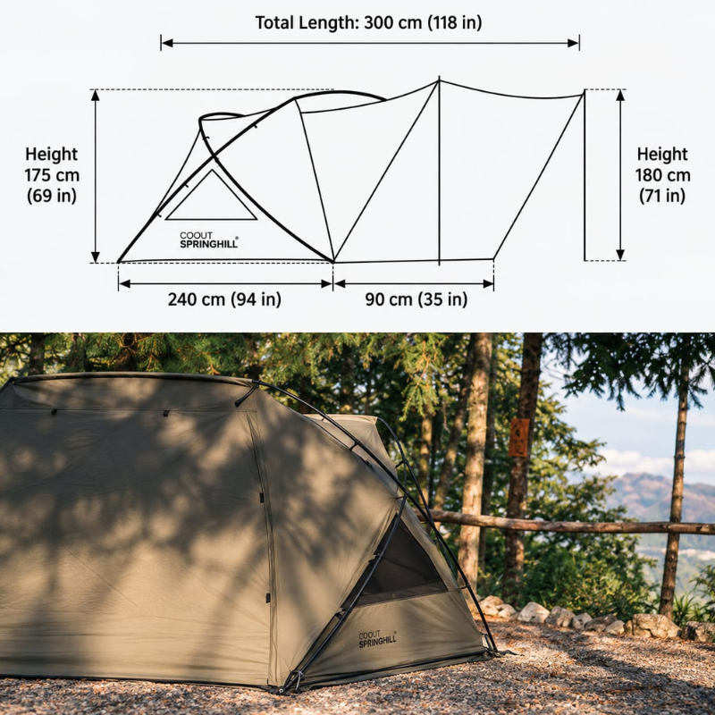 Springhill Penglai Shelter Cotton Tent 4P (11)