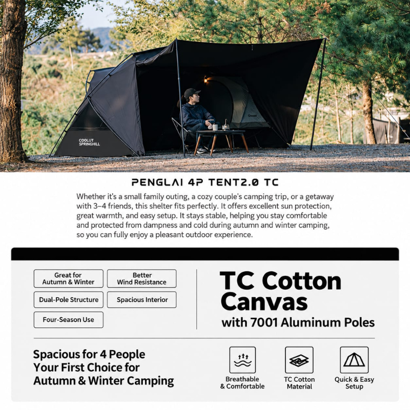 Springhill Penglai Shelter Cotton Tent 4P (21)