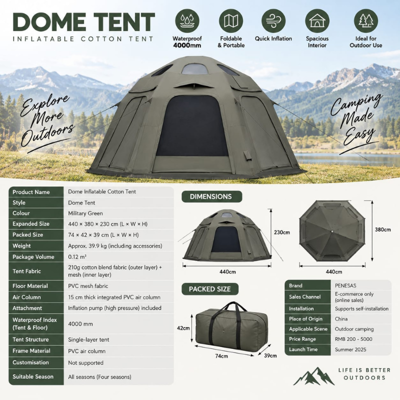 SHANYUE Air Dome Tent (1)