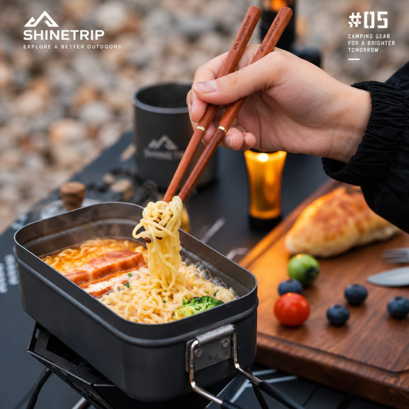Shinetrip Pure Titanium Cutlery Tableware Set (11)
