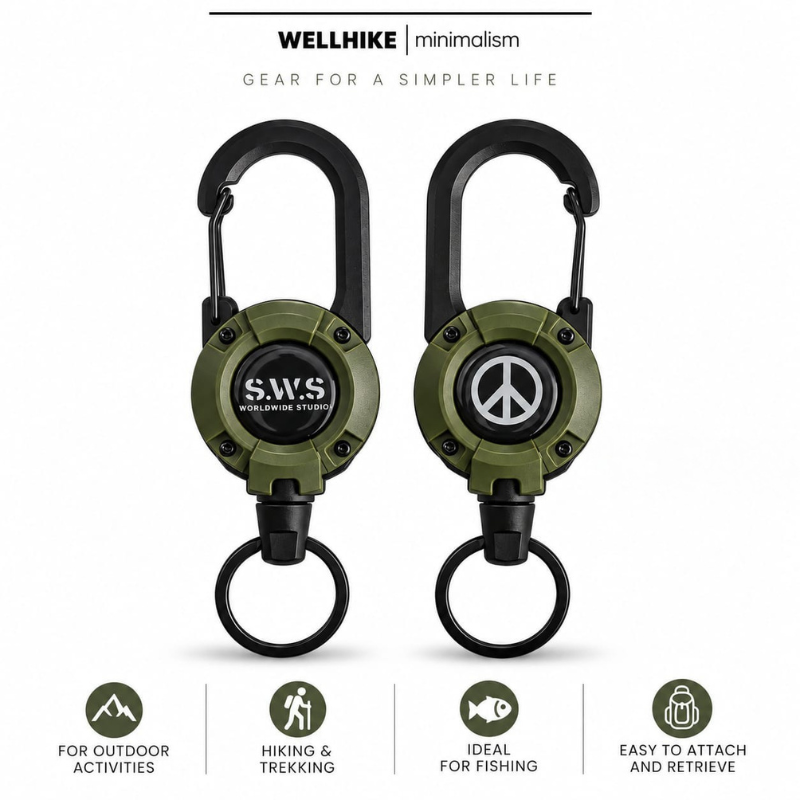 Wellhike D-Shape Wire Clip Carabiner (5)