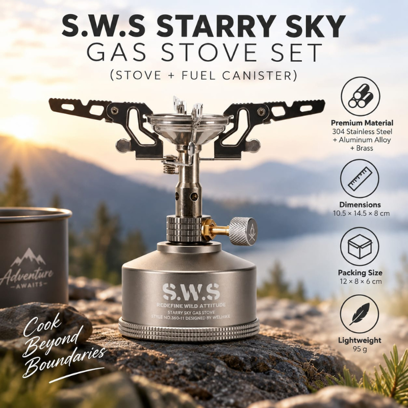 WELLHIKE Lightweight Outdoor Camping Gas Stove (1)