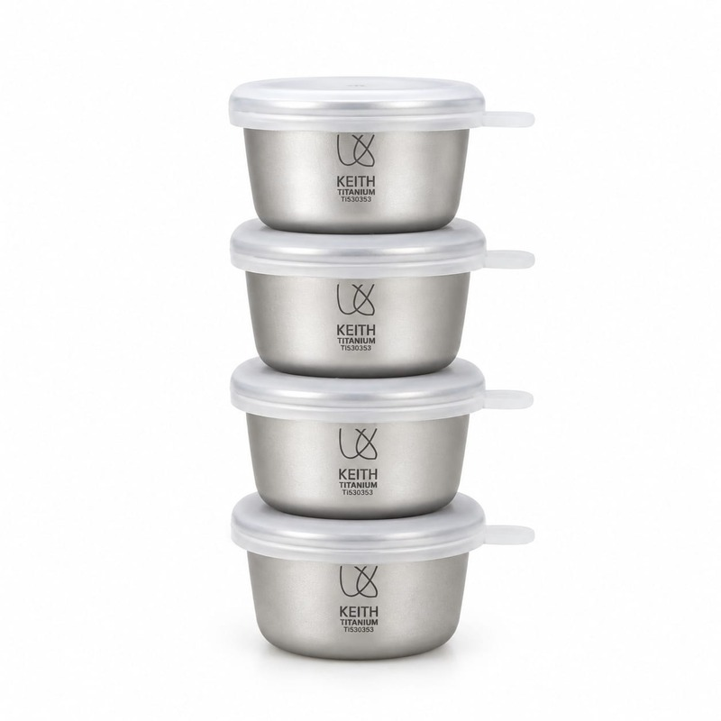 KEITH Titanium Mini Container Set with Pouch （Ti1161） (7)