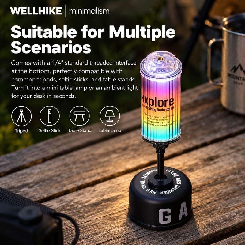 WELLHIKE Outdoor 5000mAh 38 Camping Light (5)