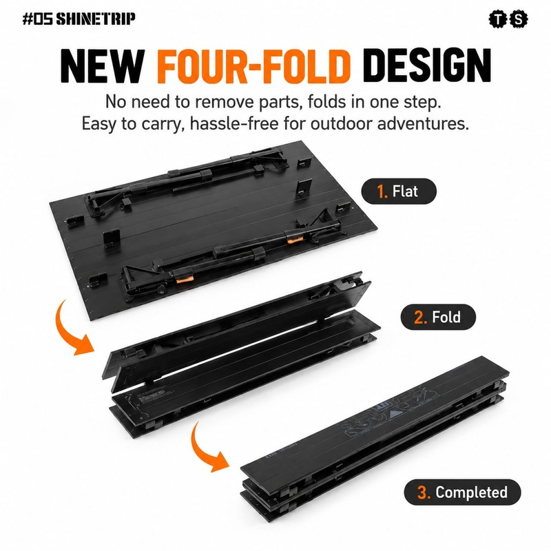 Shinetrip 4 Fold Adjustable Table (3)