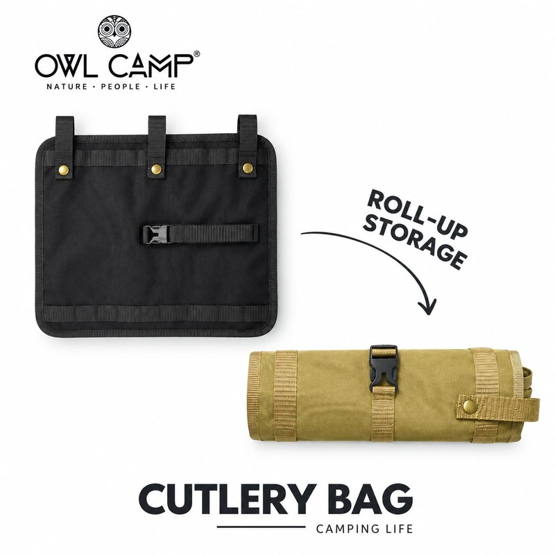 OWLCAMP X-Pac Roll-Up Cutlery Bag (12)