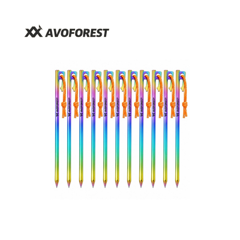 _Avoforest Titanium Rainbow Lightweight Peg