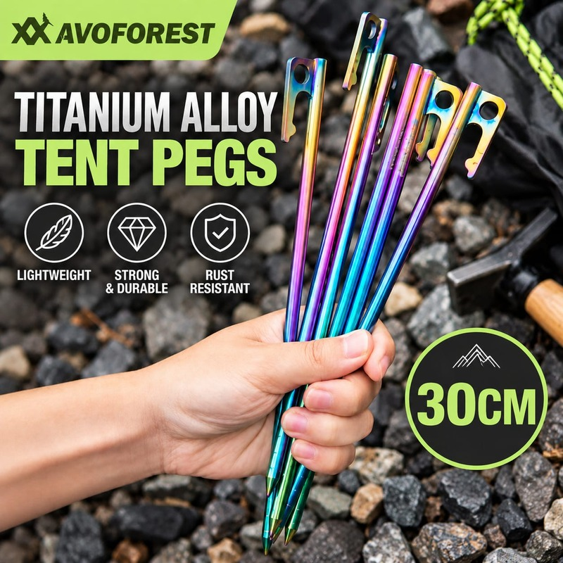 _Avoforest Titanium Rainbow Lightweight Peg (2)
