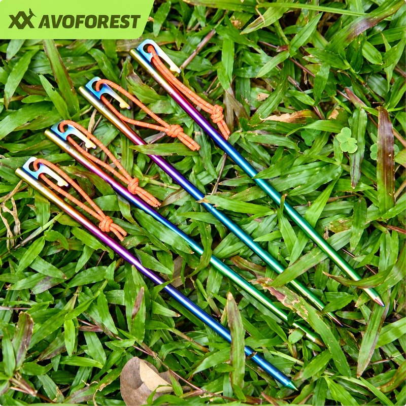 _Avoforest Titanium Rainbow Lightweight Peg (6)