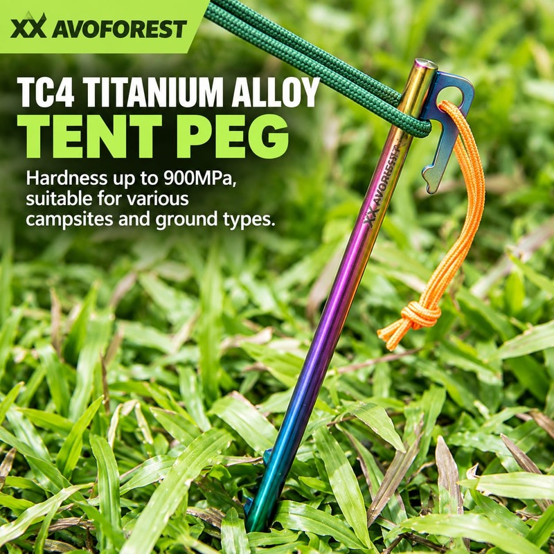 _Avoforest Titanium Rainbow Lightweight Peg (9)