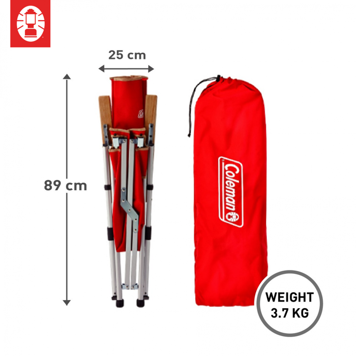COLEMAN LAY CHAIR - RED 1-1200x1200