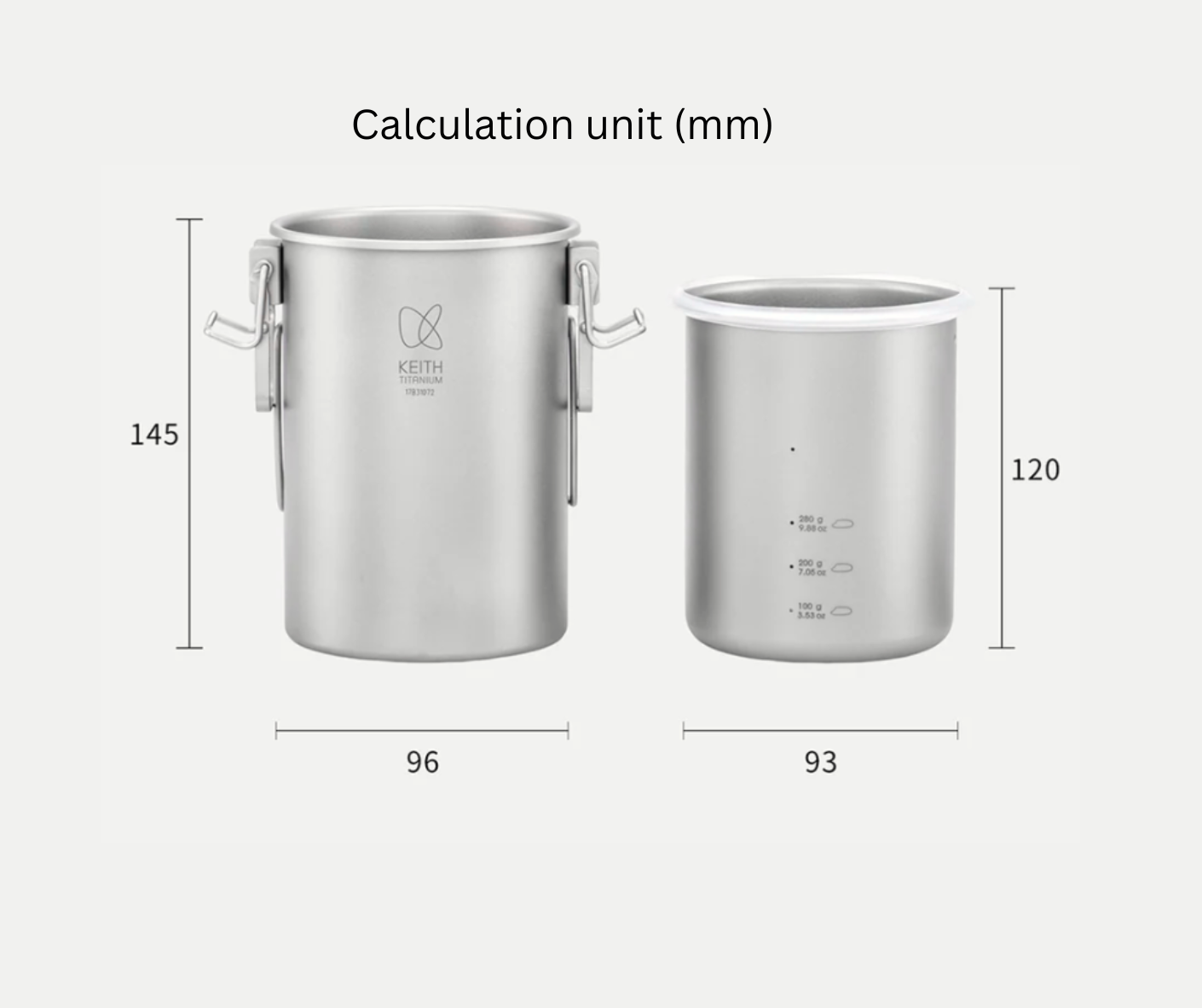 Calculation unit (mm)