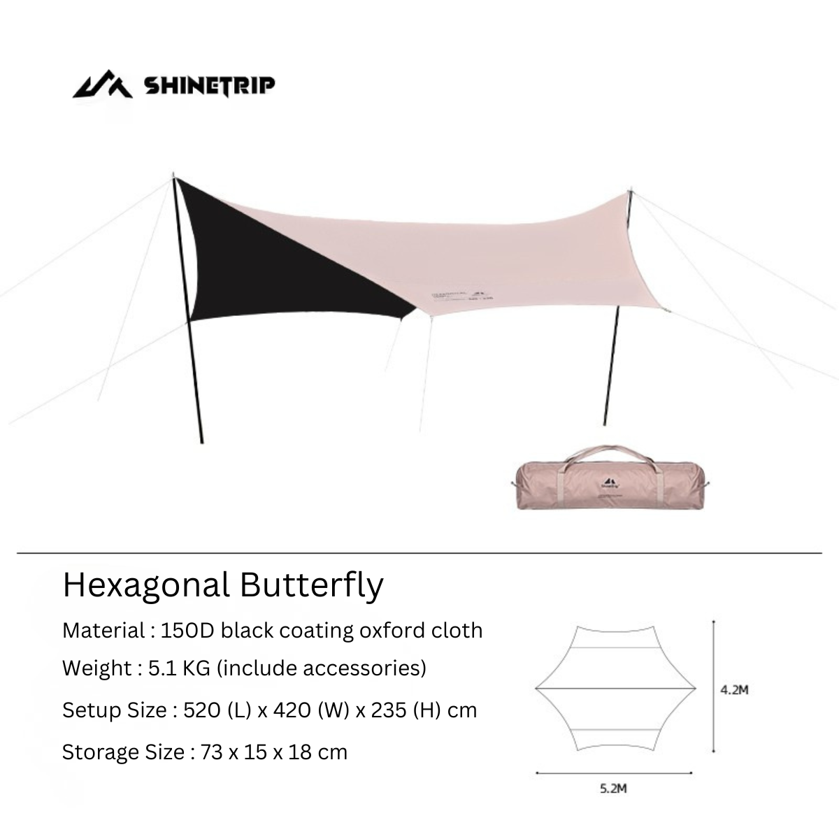 Black Coated Flysheet