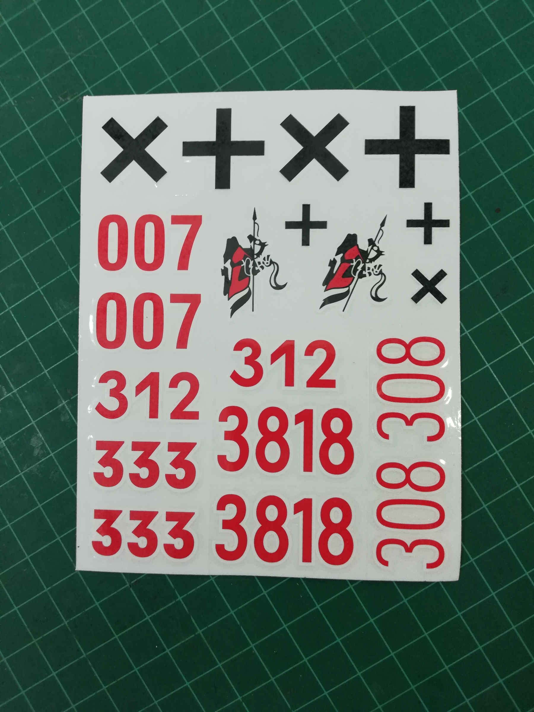 15mm modern tank decals