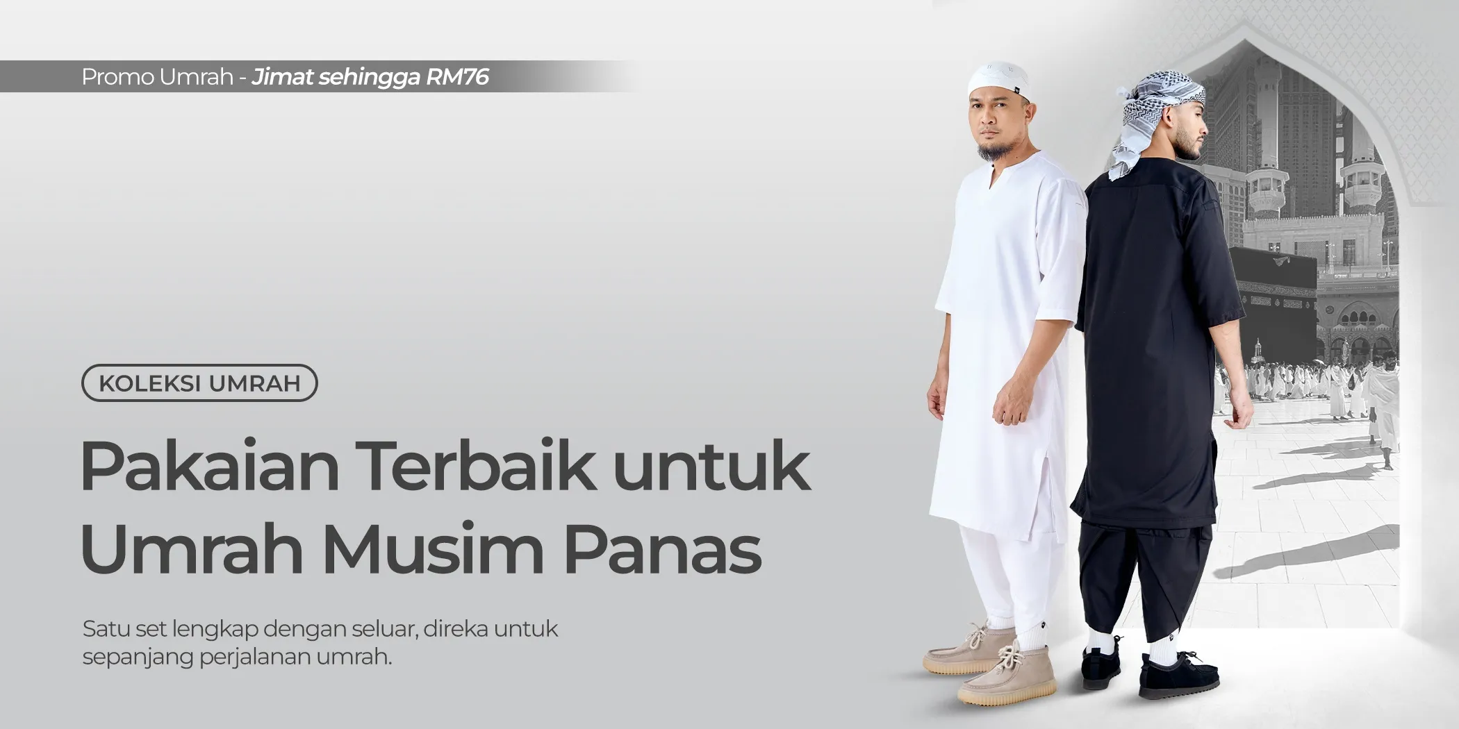 Koleksi Umrah Surra Concept - pakaian terbaik untuk umrah musim panas