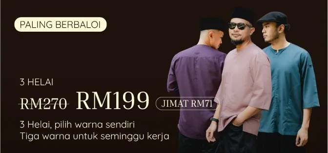 Promo Kurta Top - 3 Helai RM199, Jimat RM71