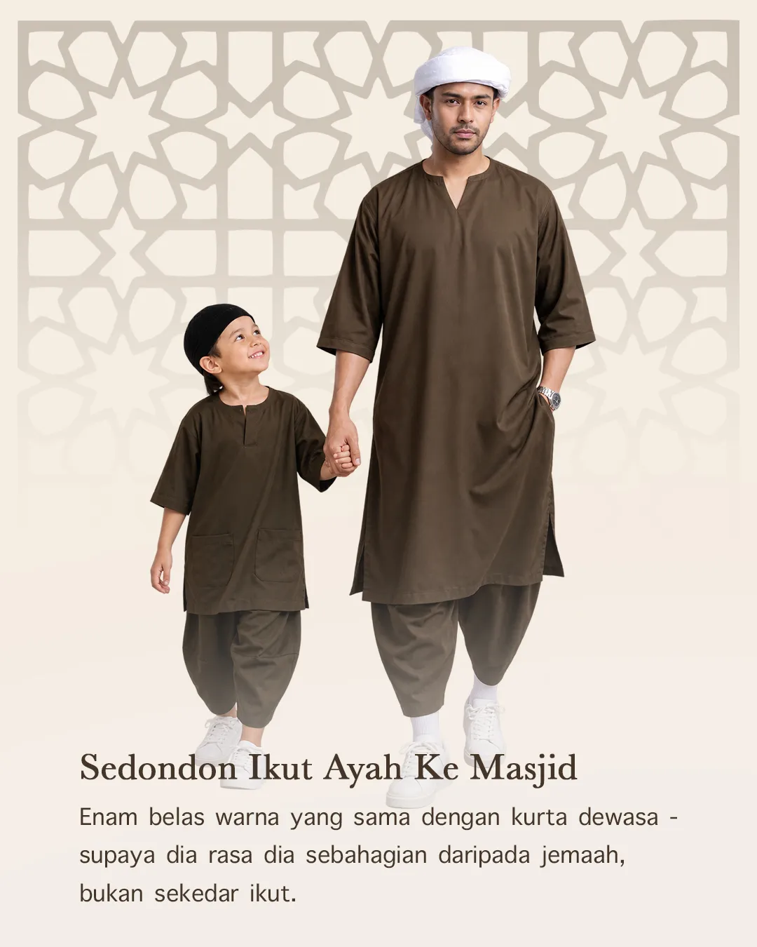 Sedondon Ikut Ayah Ke Masjid